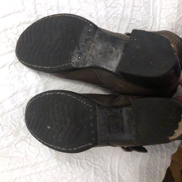 Frye Veronica Short Slouch Tall Boots Smoke, size 8 - Picture 6 of 10